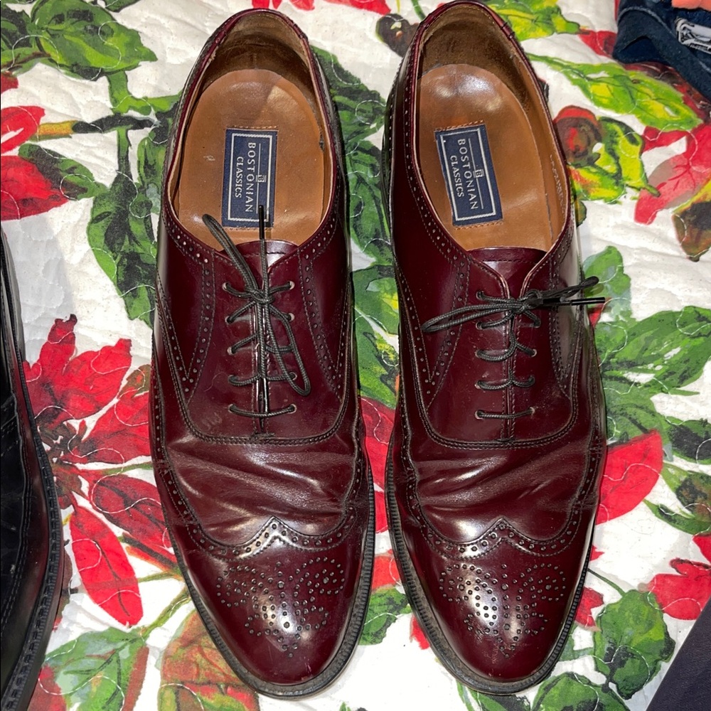 Men’s Bostonian Classics burgundy Douglas Monarch 11A